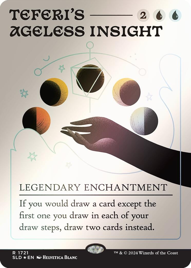 Image for Teferi's Ageless Insight (Rainbow Foil) (1721) (SLD) - Magic: The Gathering