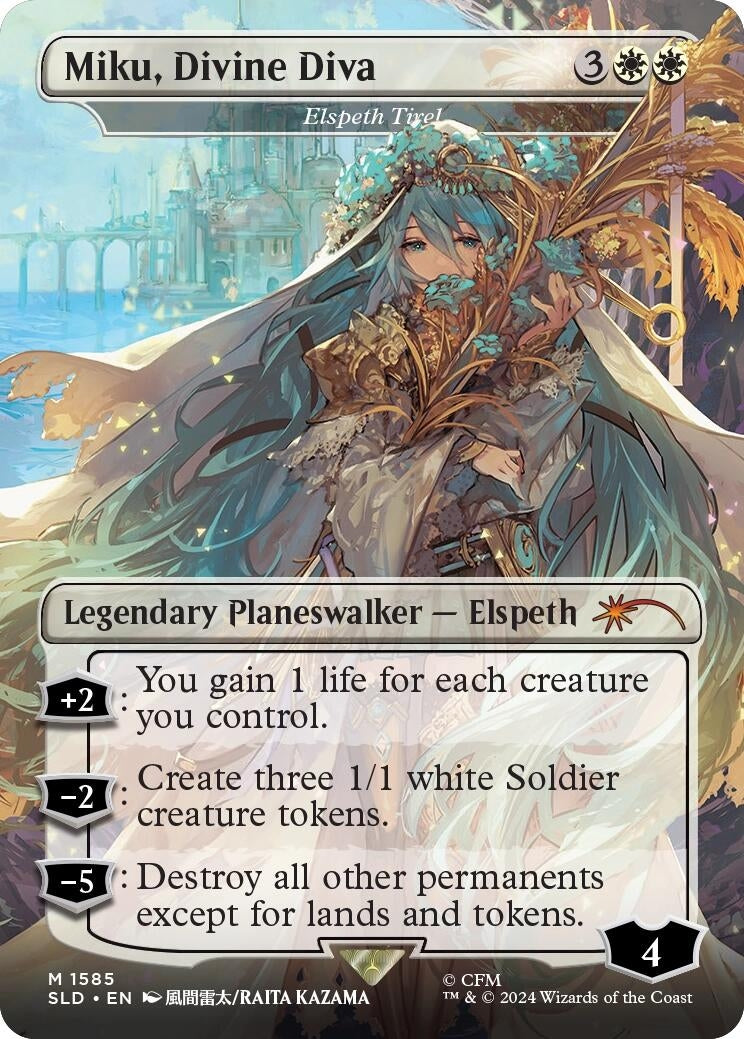 Image for Miku, Divine Diva - Elspeth Tirel (1585) (SLD) - Magic: The Gathering