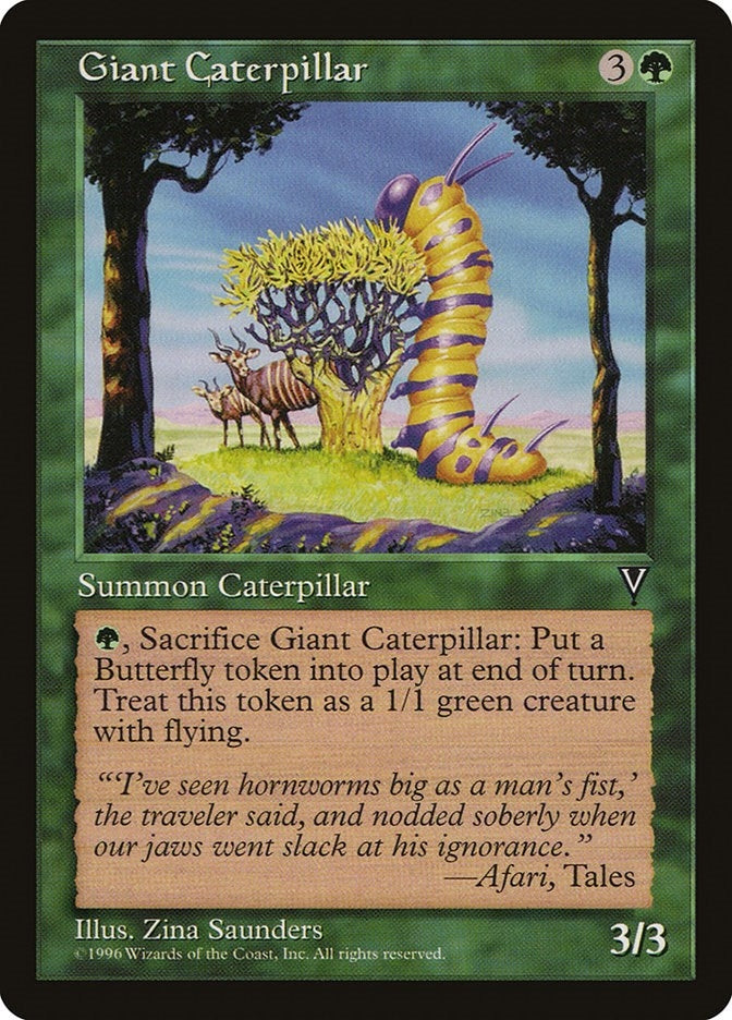 Image for Giant Caterpillar (VIS) - Magic: The Gathering
