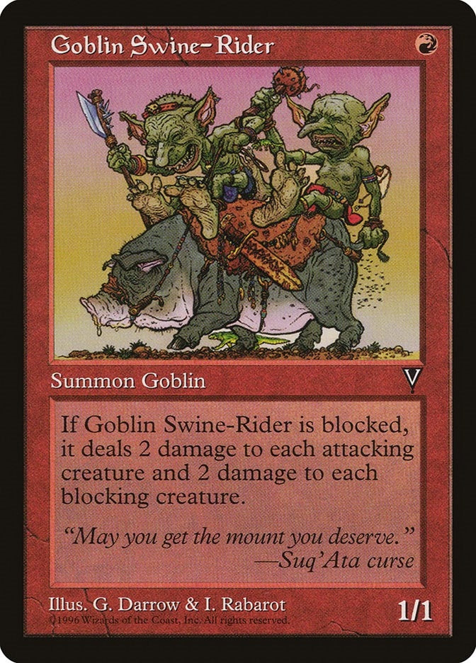 Image for Goblin Swine-Rider (VIS) - Magic: The Gathering