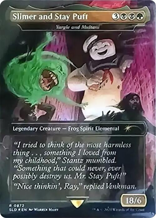 Image for Slimer and Stay Puft - Yargle and Multani (Rainbow Foil) (872) (SLD) - Magic: The Gathering