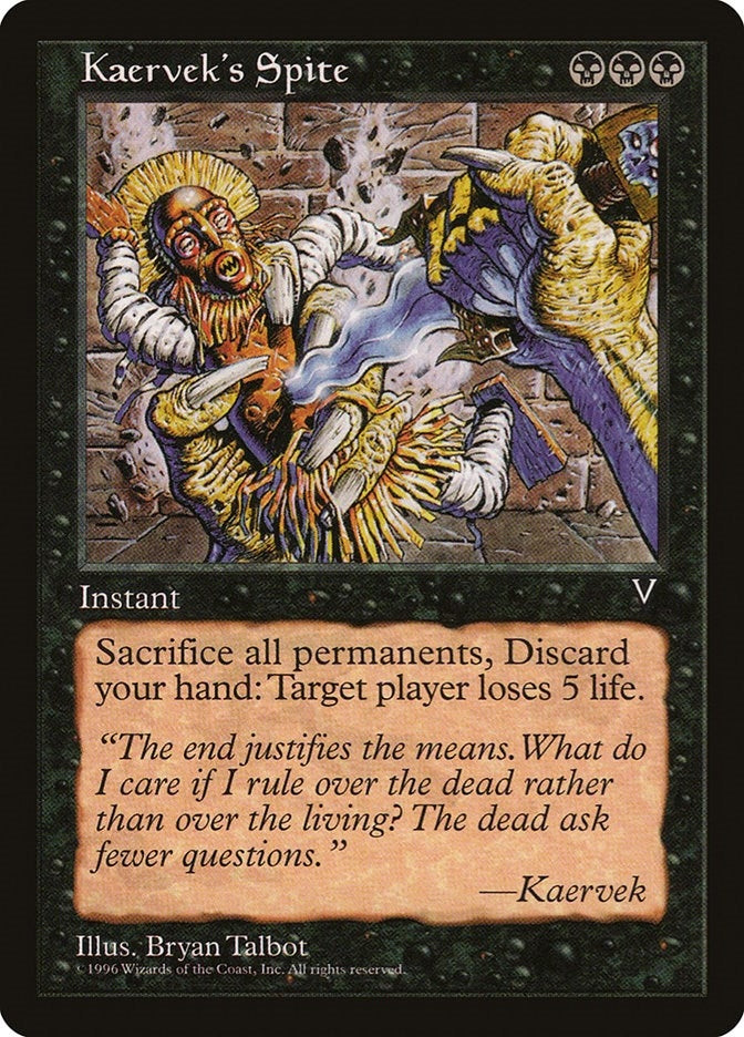 Image for Kaervek's Spite (VIS) - Magic: The Gathering