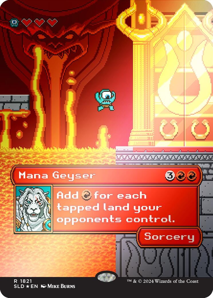 Image for Mana Geyser (Rainbow Foil) (1821) (SLD) - Magic: The Gathering