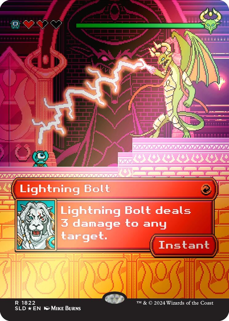 Image for Lightning Bolt (1822) (Rainbow Foil) (1822) (SLD) - Magic: The Gathering
