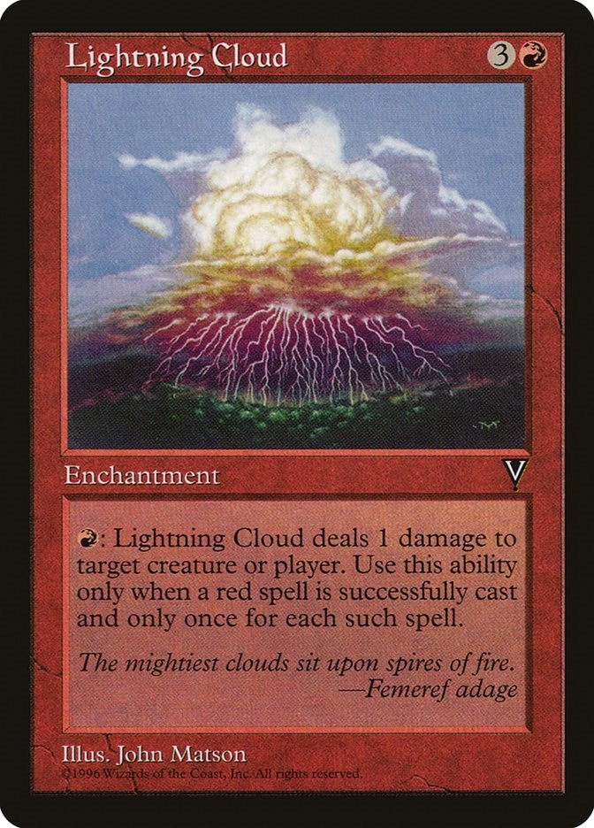 Image for Lightning Cloud (VIS) - Magic: The Gathering