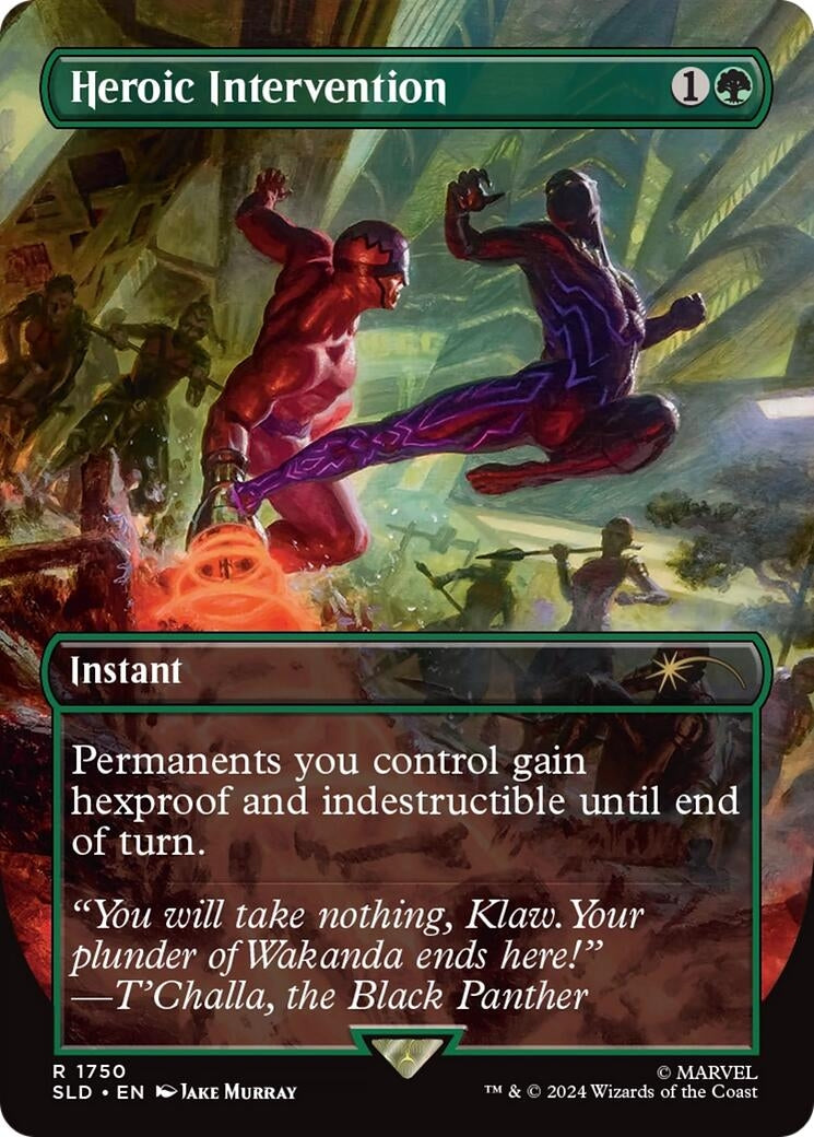 Image for Heroic Intervention (Rainbow Foil) (1750) (SLD) - Magic: The Gathering