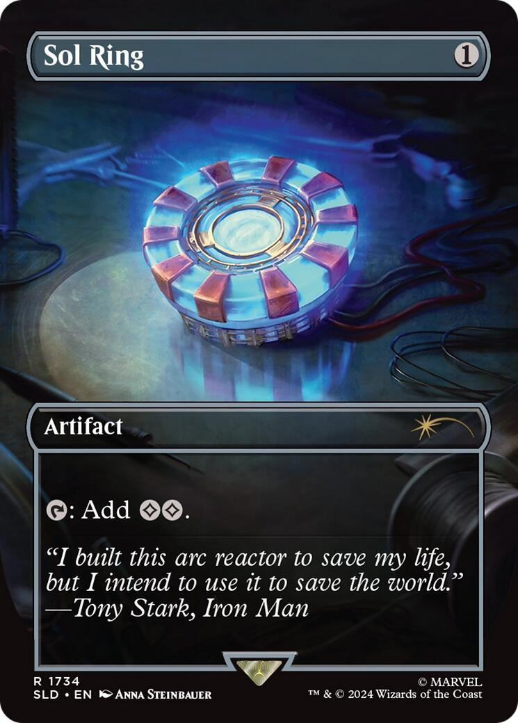 Image for Sol Ring (1734) (Rainbow Foil) (1734) (SLD) - Magic: The Gathering