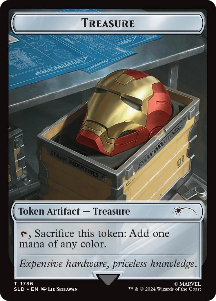 Image for Treasure Token (1736) (1736) (SLD) - Magic: The Gathering