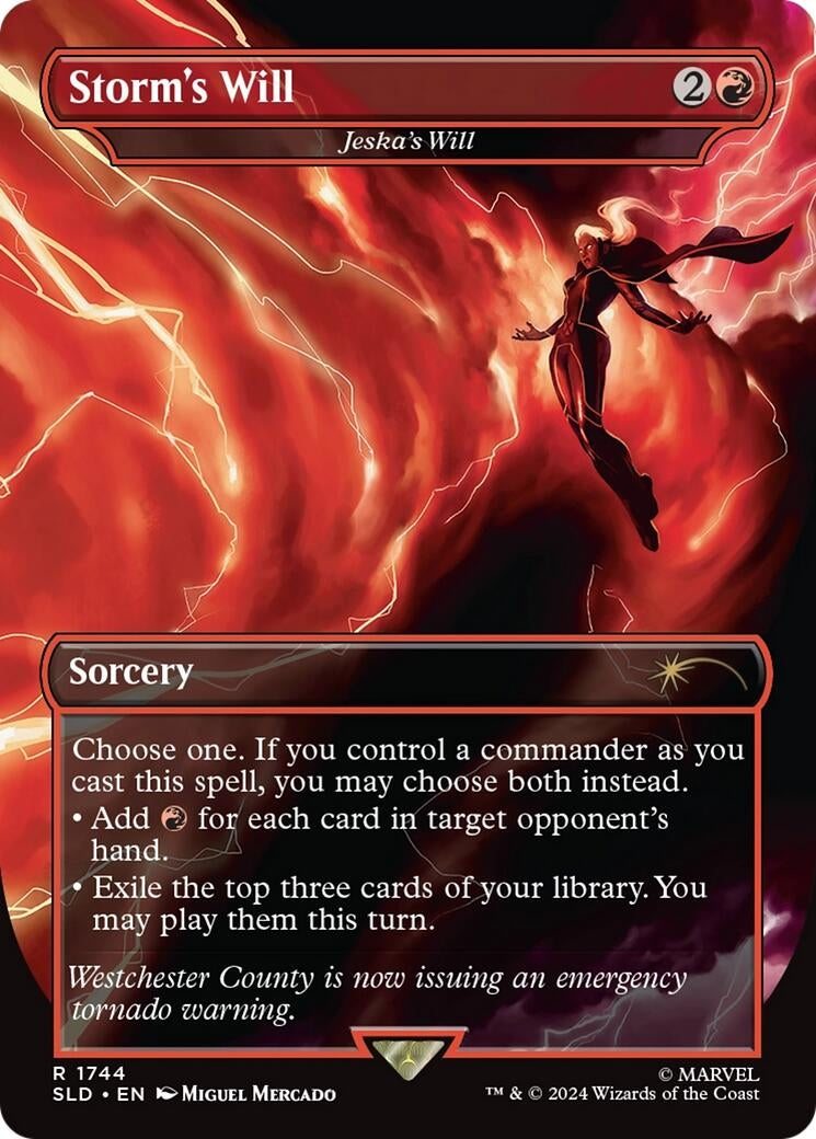 Image for Storm's Will - Jeska's Will (Rainbow Foil) (1744) (SLD) - Magic: The Gathering
