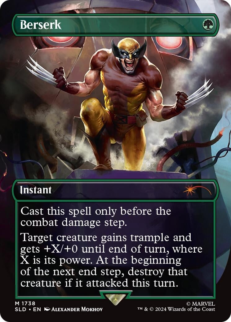 Image for Berserk (1738) (Rainbow Foil) (1738) (SLD) - Magic: The Gathering