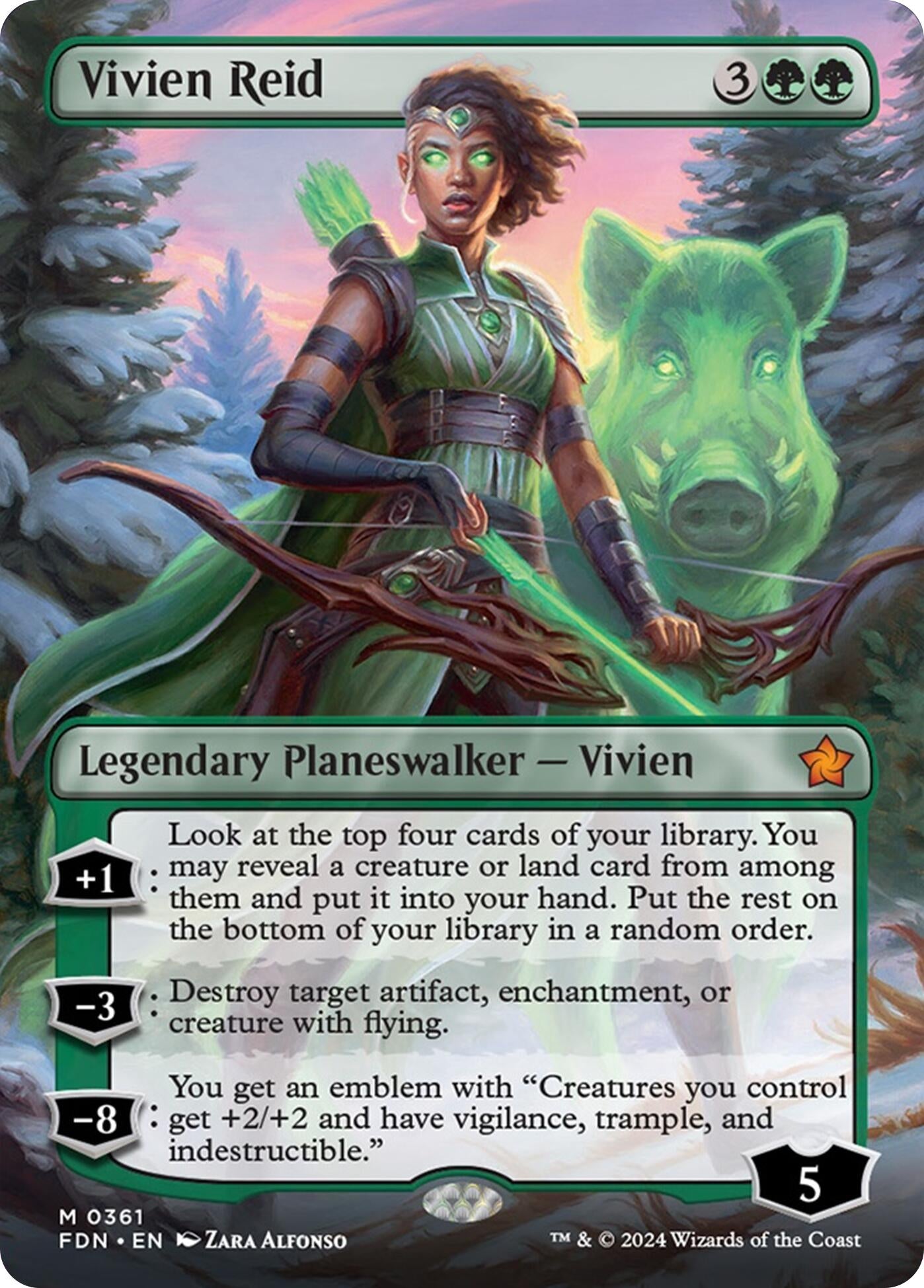 Image for Vivien Reid (Borderless) (361) (FDN) - Magic: The Gathering