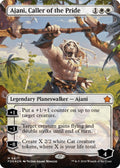 Image for Ajani, Caller of the Pride (Borderless) (Mana Foil) (417) (FDN) - Magic: The Gathering