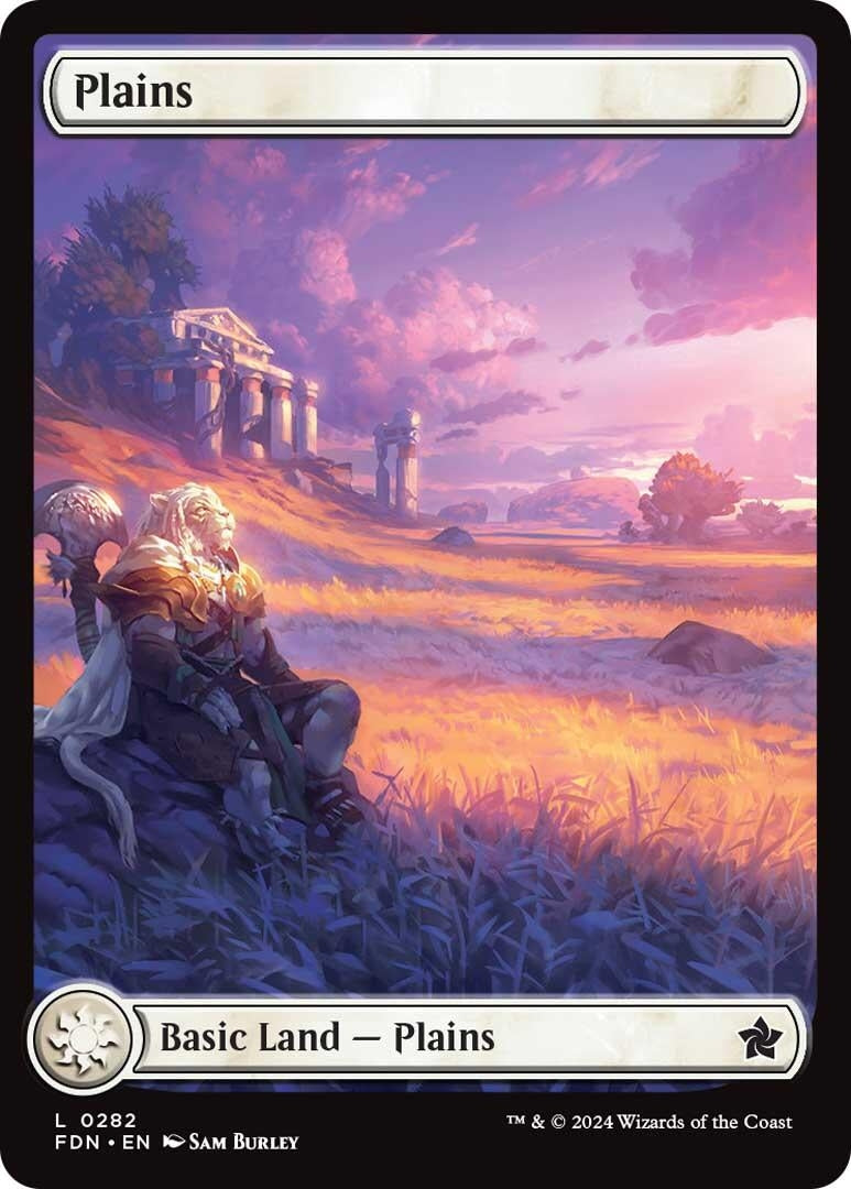 Image for Plains (0282) (282) (FDN) - Magic: The Gathering