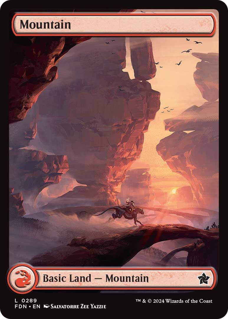Image for Mountain (0289) (289) (FDN) - Magic: The Gathering