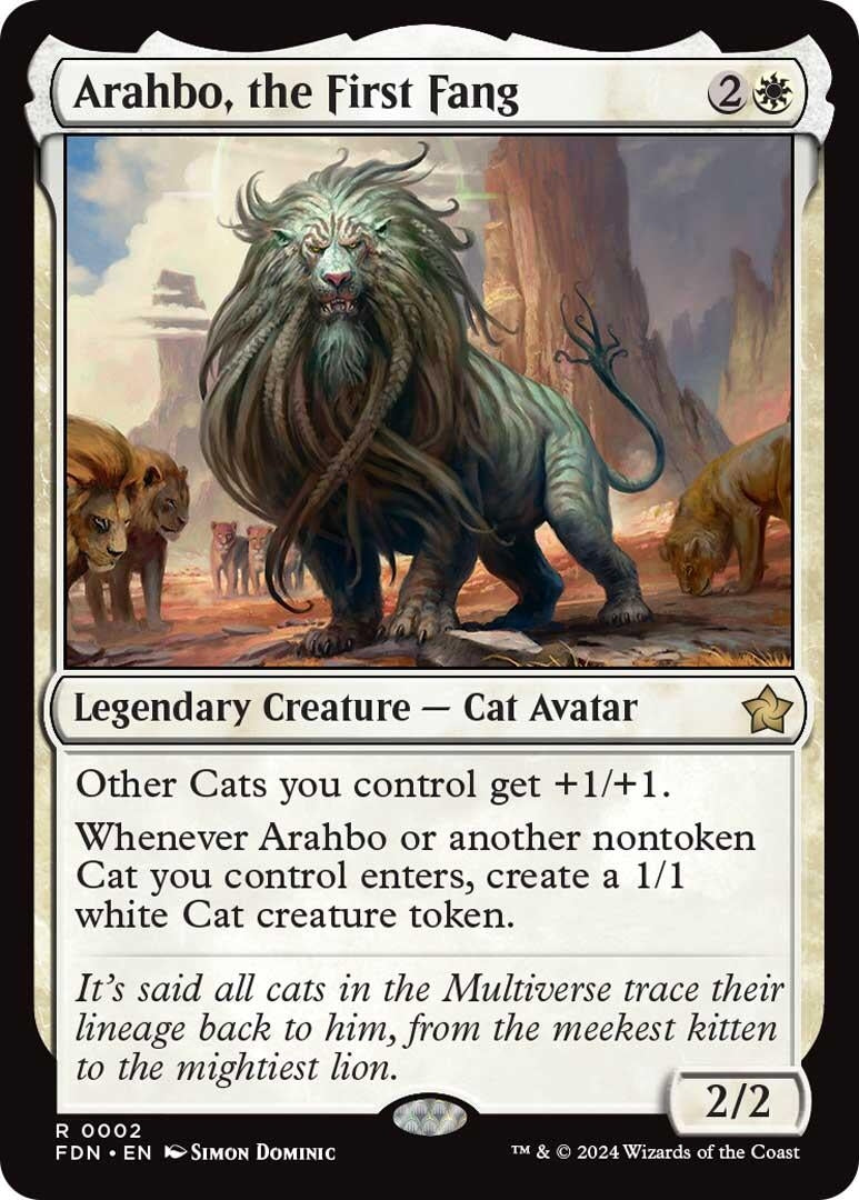 Image for Arahbo, the First Fang (2) (FDN) - Magic: The Gathering