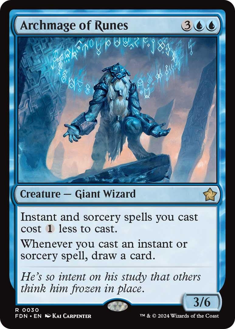 Image for Archmage of Runes (30) (FDN) - Magic: The Gathering