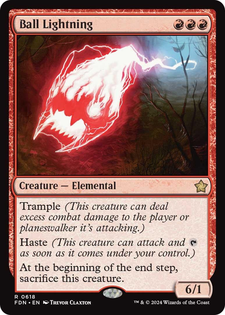 Image for Ball Lightning (618) (FDN) - Magic: The Gathering
