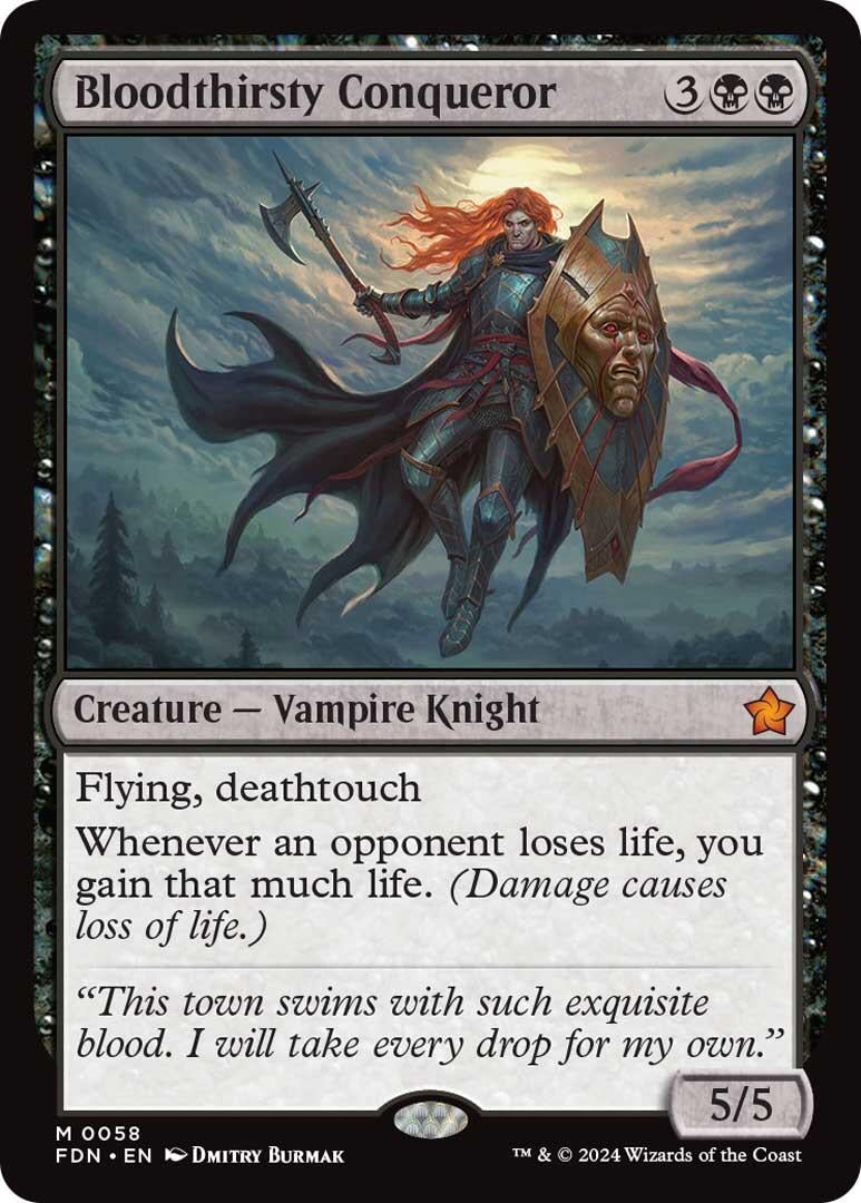 Image for Bloodthirsty Conqueror (58) (FDN) - Magic: The Gathering