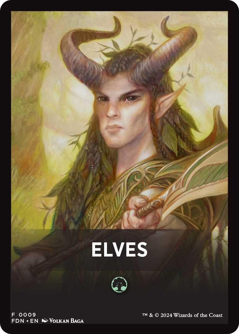 Image for Elves Theme Card (9) (FDN) - Magic: The Gathering