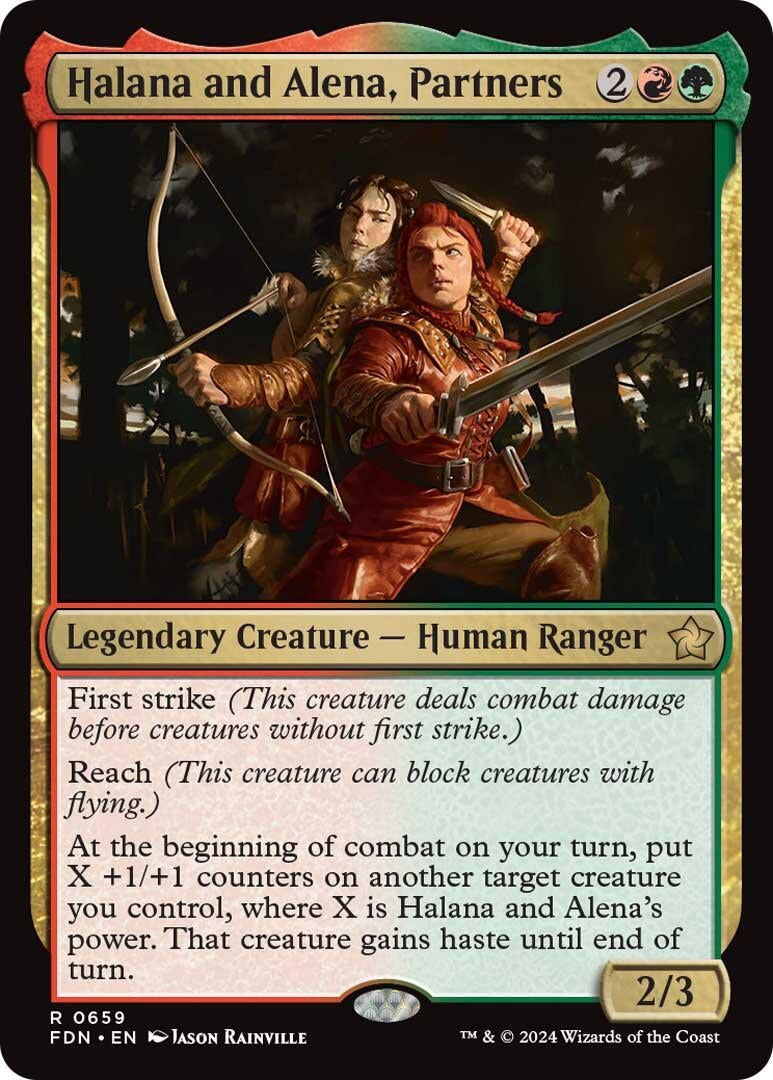 Image for Halana and Alena, Partners (659) (FDN) - Magic: The Gathering