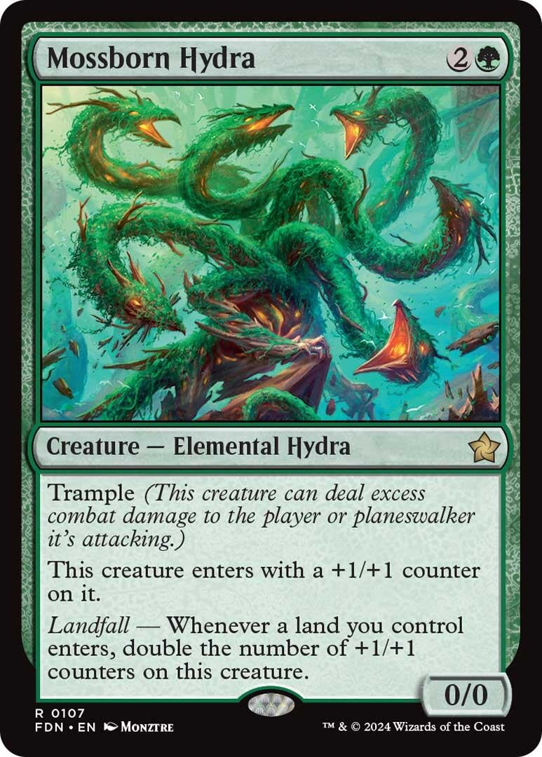 Image for Mossborn Hydra (107) (FDN) - Magic: The Gathering
