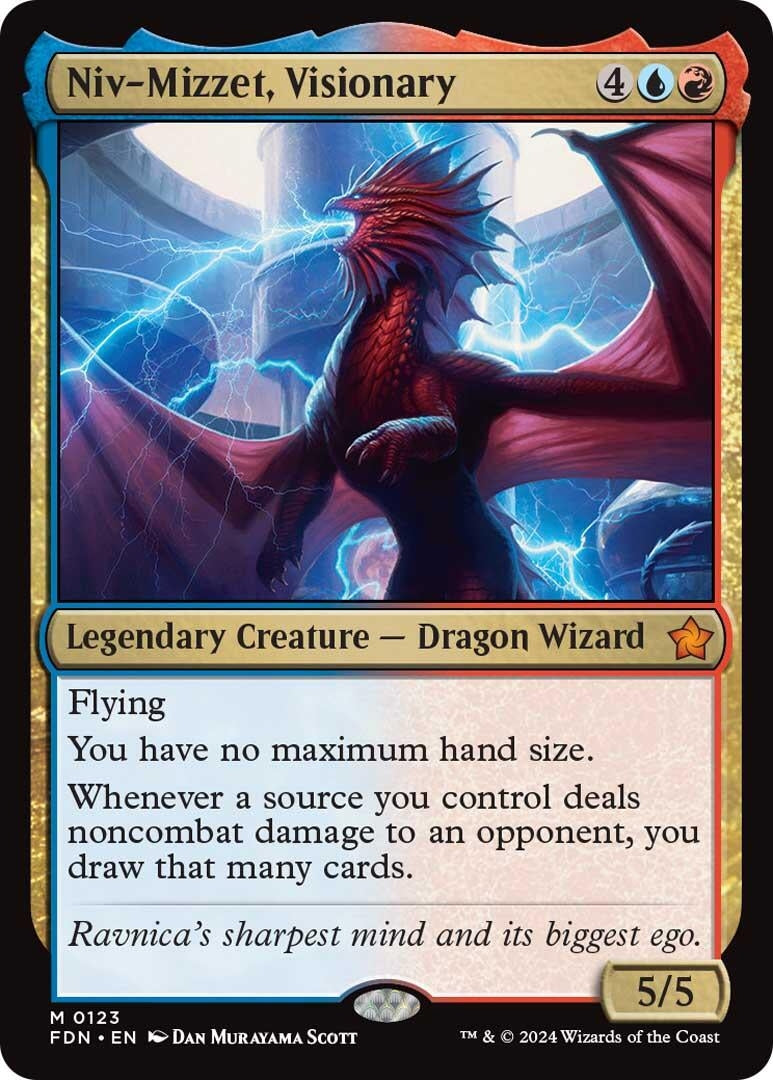 Image for Niv-Mizzet, Visionary (123) (FDN) - Magic: The Gathering