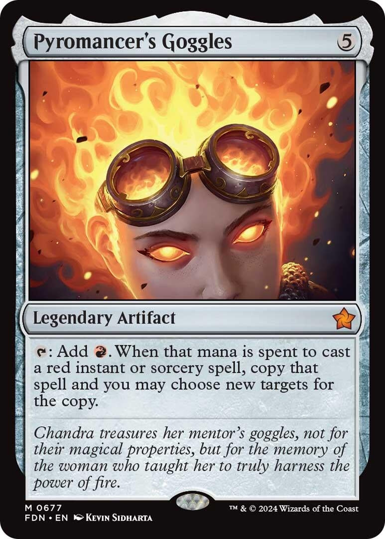 Image for Pyromancer's Goggles (677) (FDN) - Magic: The Gathering