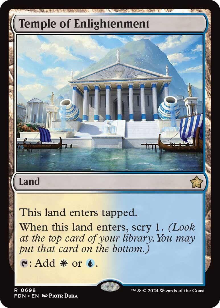 Image for Temple of Enlightenment (698) (FDN) - Magic: The Gathering