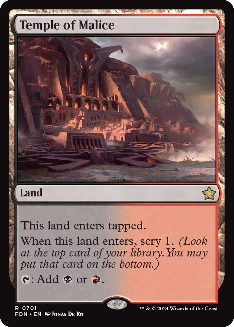 Image for Temple of Malice (701) (FDN) - Magic: The Gathering