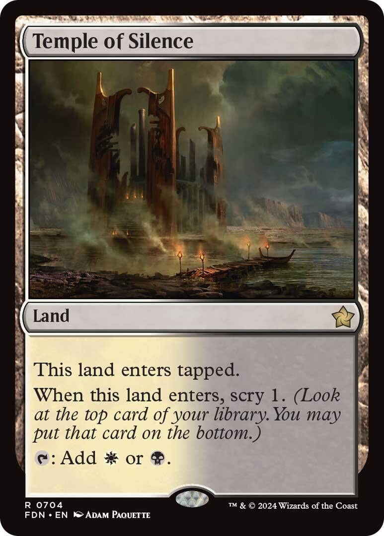 Image for Temple of Silence (704) (FDN) - Magic: The Gathering