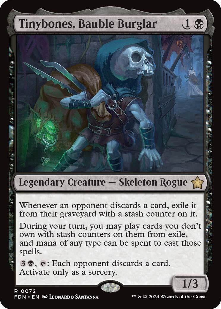 Image for Tinybones, Bauble Burglar (72) (FDN) - Magic: The Gathering