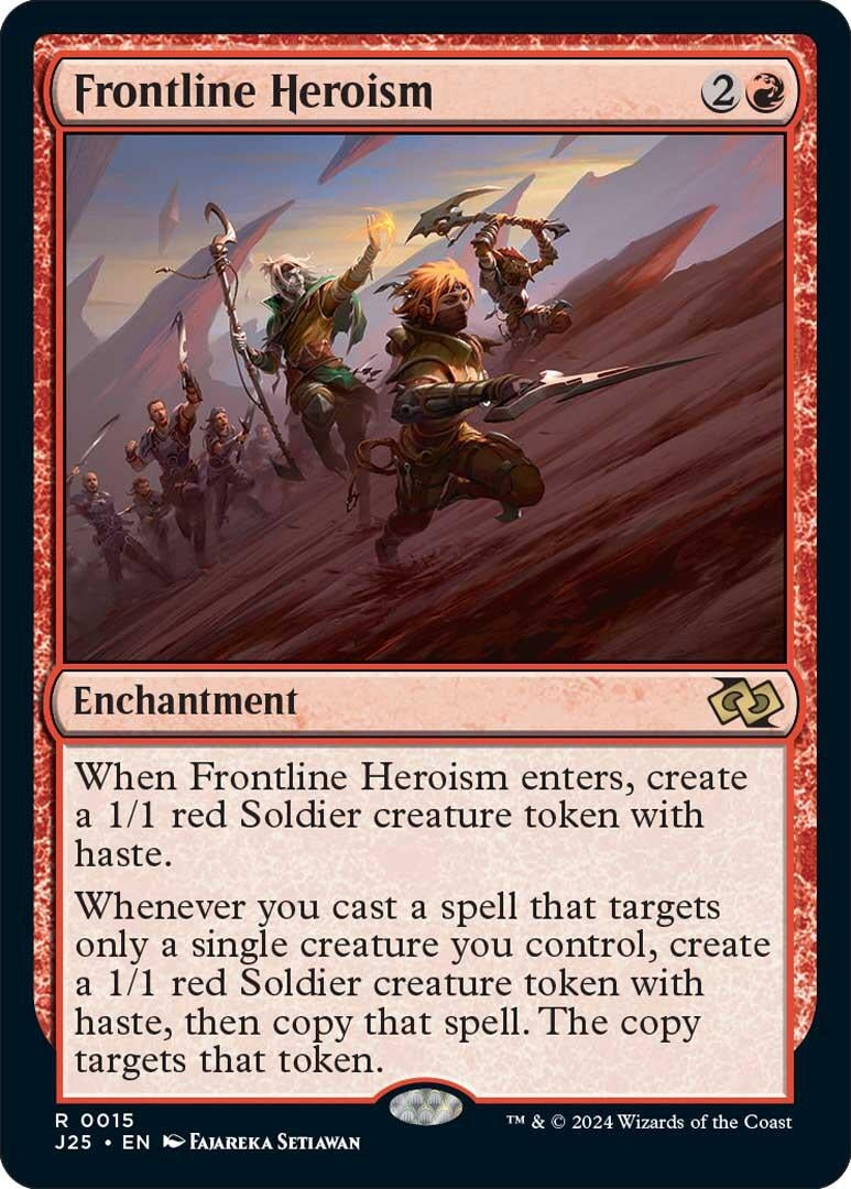 Image for Frontline Heroism (15) (J25) - Magic: The Gathering