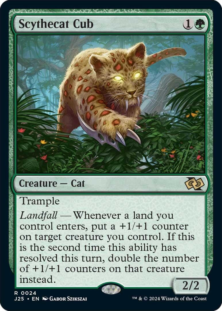 Image for Scythecat Cub (24) (J25) - Magic: The Gathering