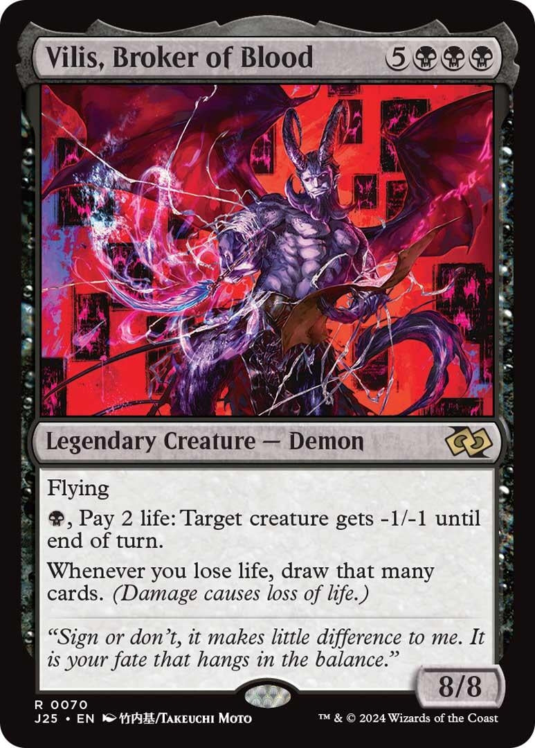 Image for Vilis, Broker of Blood (Anime) (70) (J25) - Magic: The Gathering