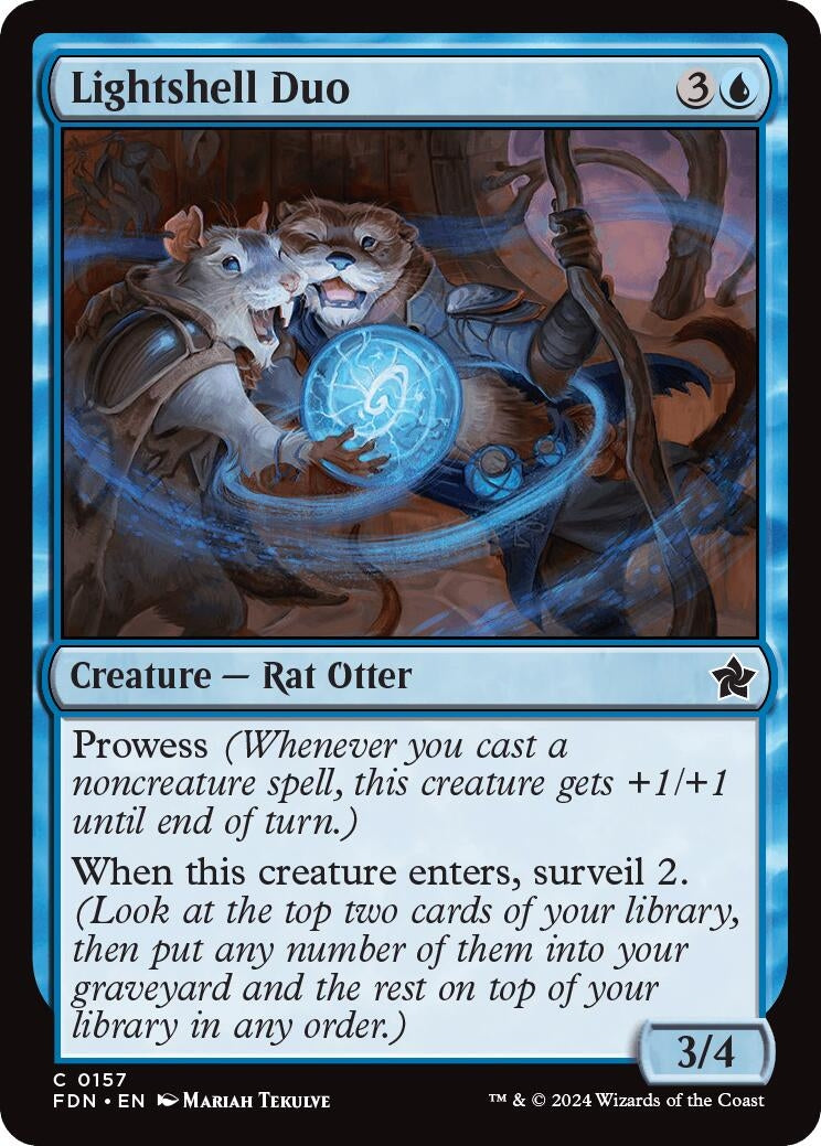 Image for Lightshell Duo (157) (FDN) - Magic: The Gathering