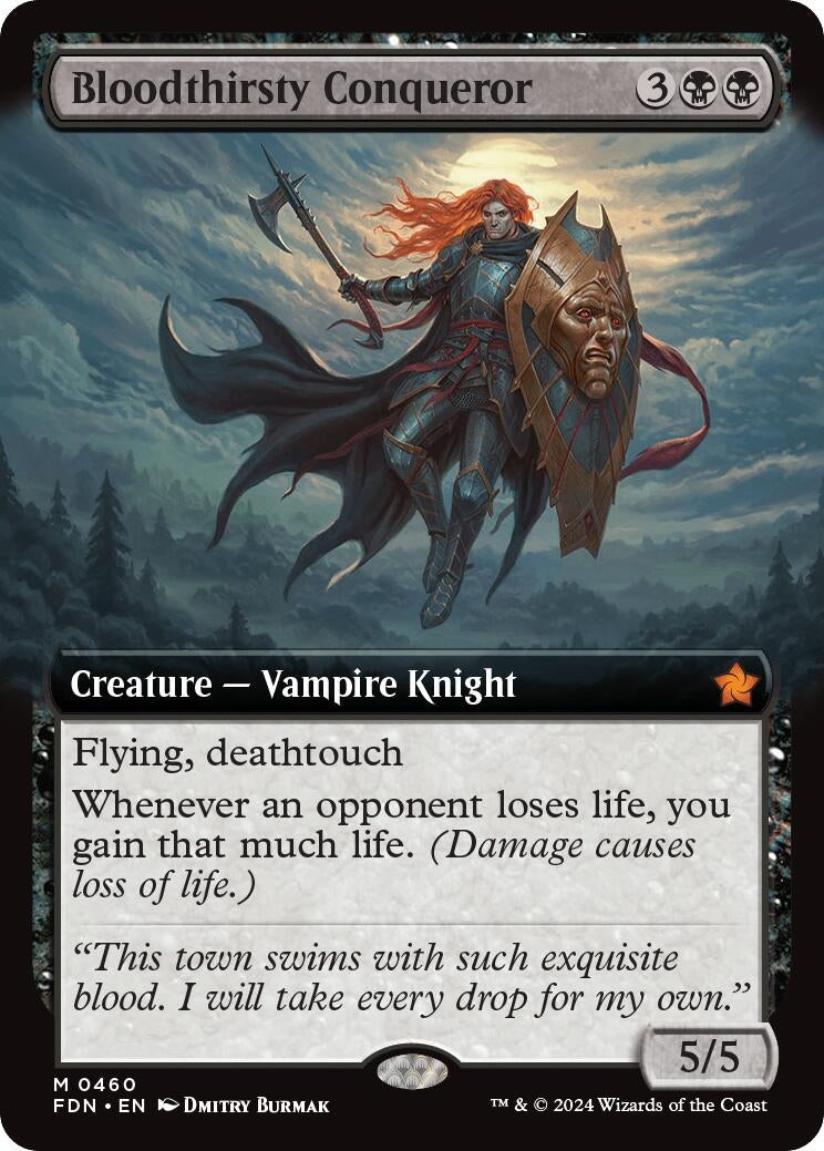 Image for Bloodthirsty Conqueror (Extended Art) (460) (FDN) - Magic: The Gathering