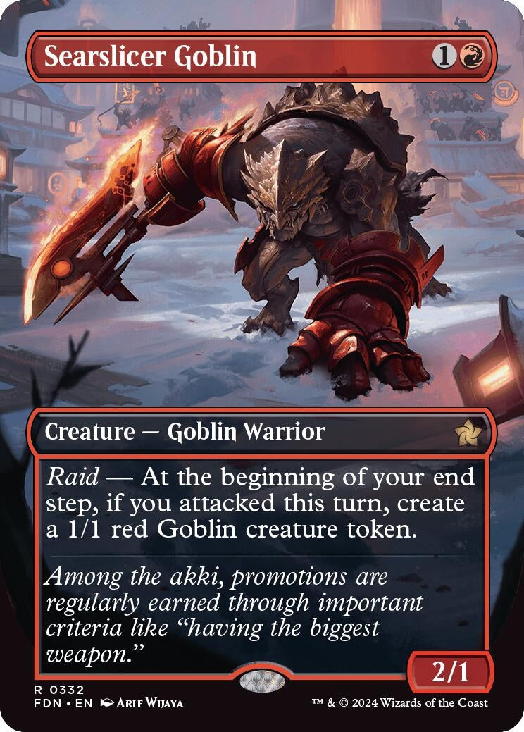 Image for Searslicer Goblin (Borderless) (332) (FDN) - Magic: The Gathering