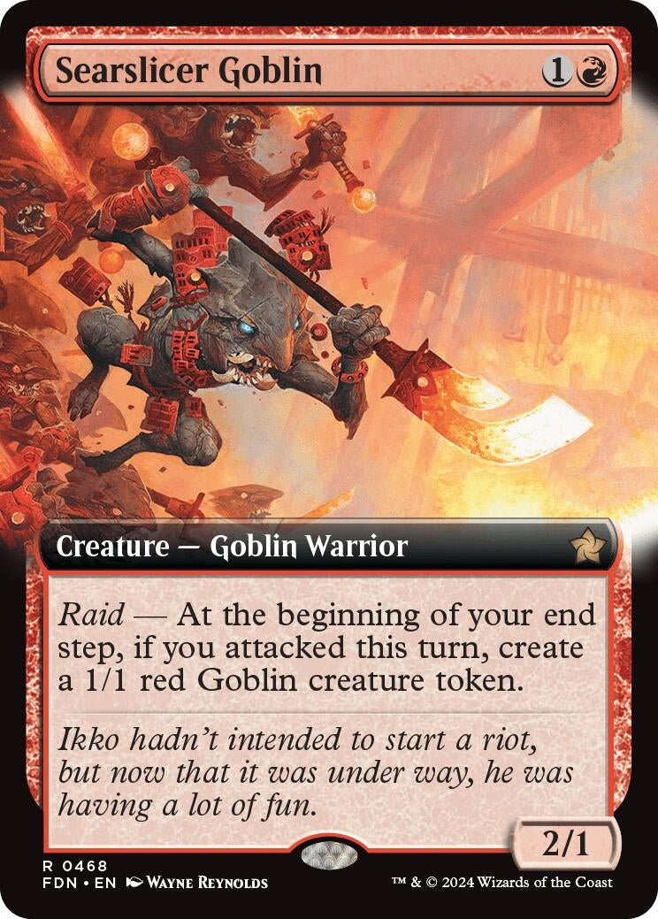 Image for Searslicer Goblin (Extended Art) (468) (FDN) - Magic: The Gathering
