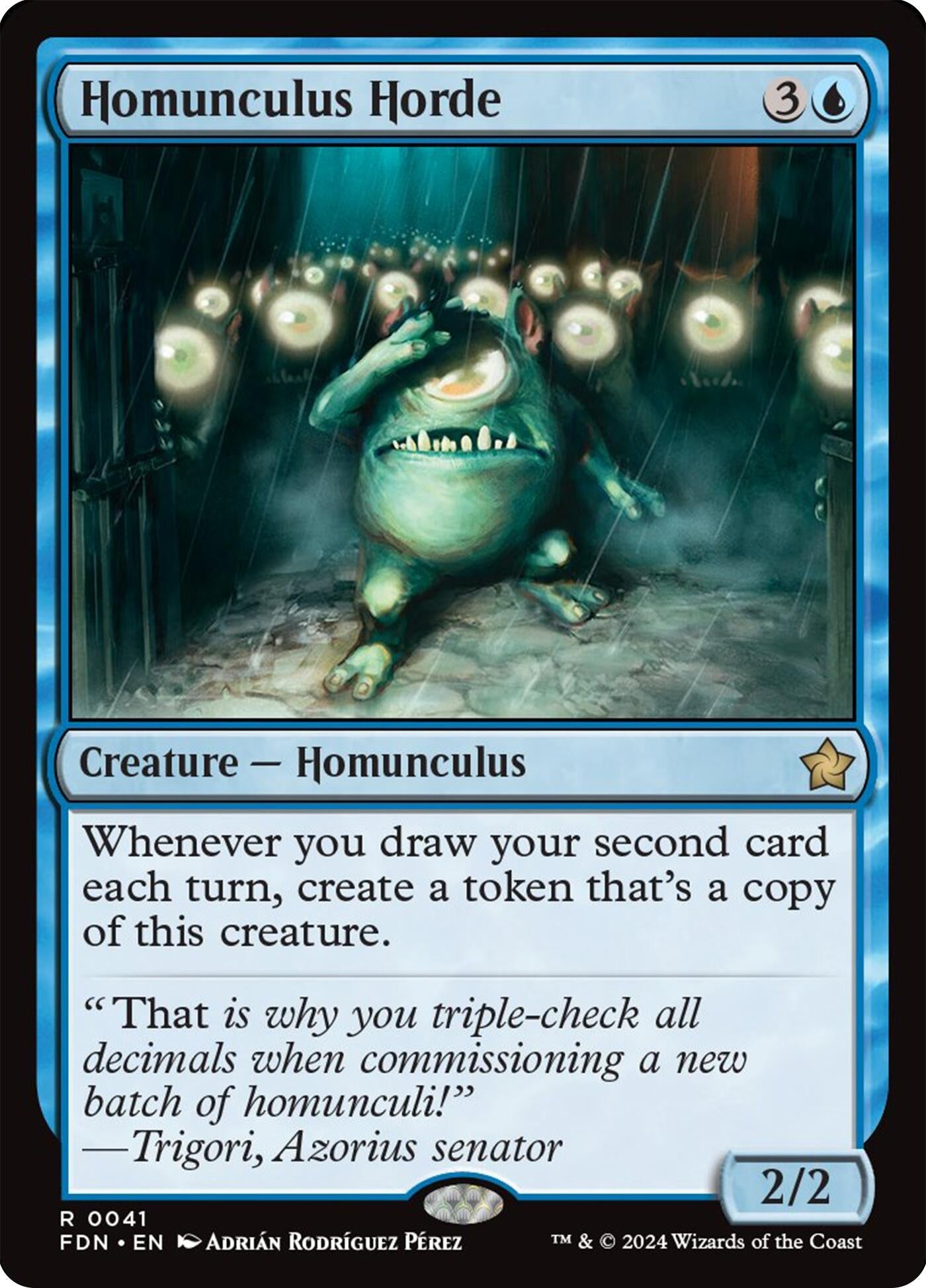Image for Homunculus Horde (41) (FDN) - Magic: The Gathering