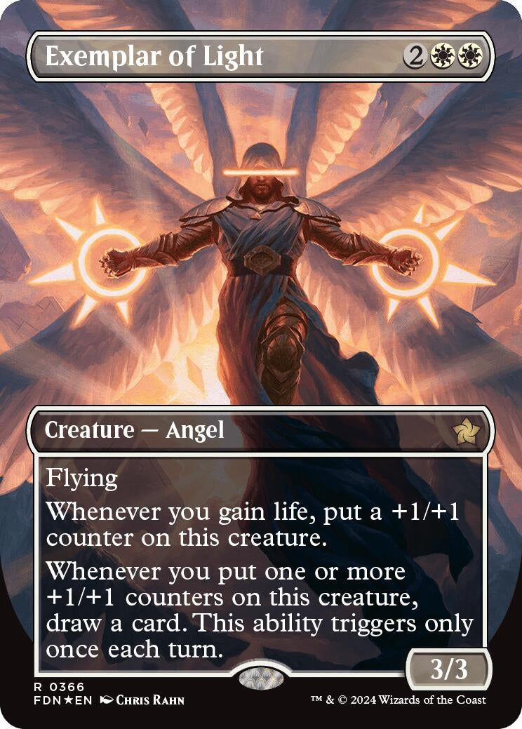 Image for Exemplar of Light (Borderless) (Mana Foil) (366) (FDN) - Magic: The Gathering