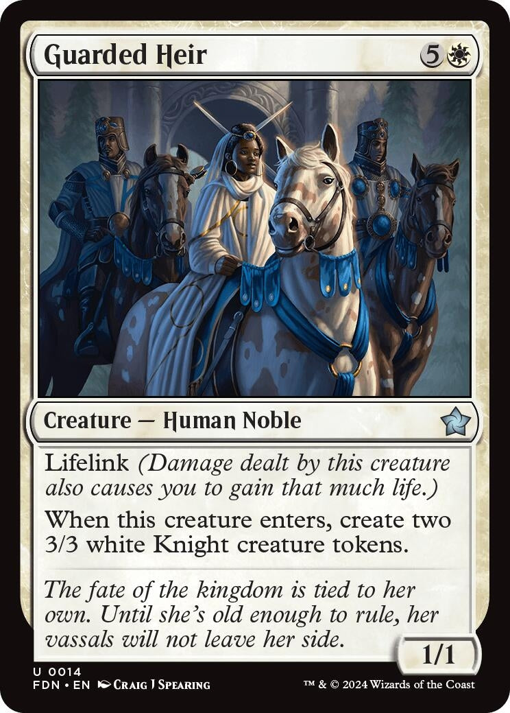 Image for Guarded Heir (14) (FDN) - Magic: The Gathering