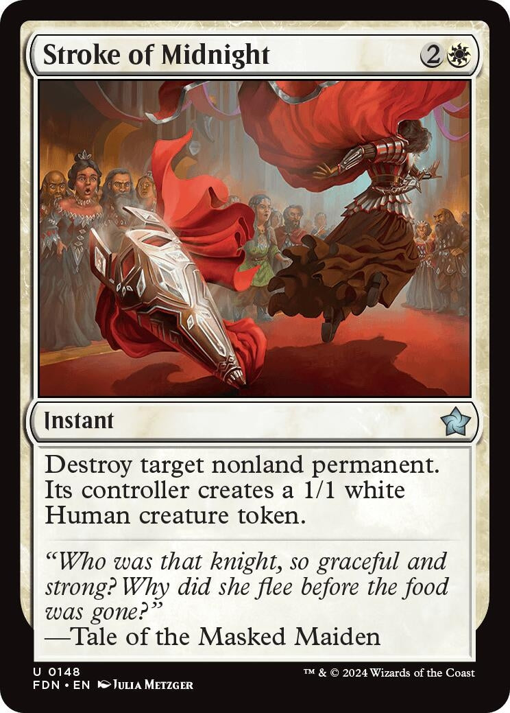 Image for Stroke of Midnight (148) (FDN) - Magic: The Gathering