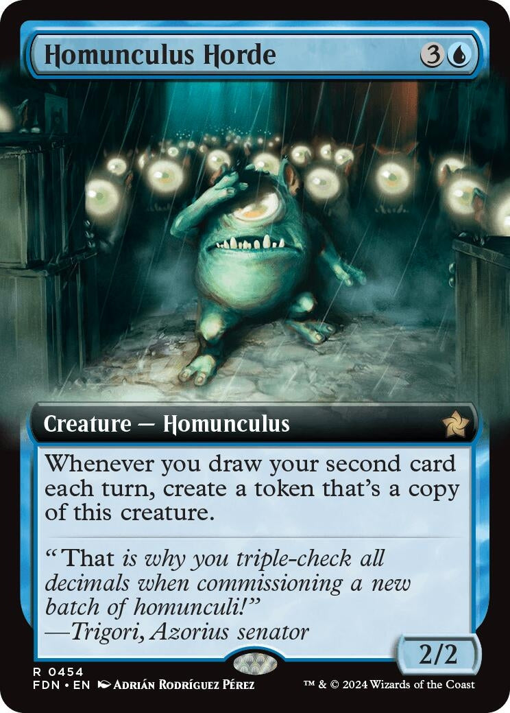 Image for Homunculus Horde (Extended Art) (454) (FDN) - Magic: The Gathering