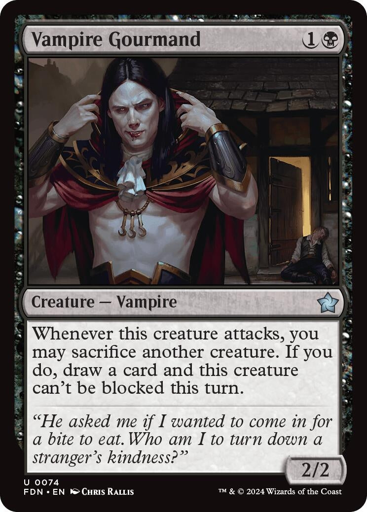 Image for Vampire Gourmand (74) (FDN) - Magic: The Gathering