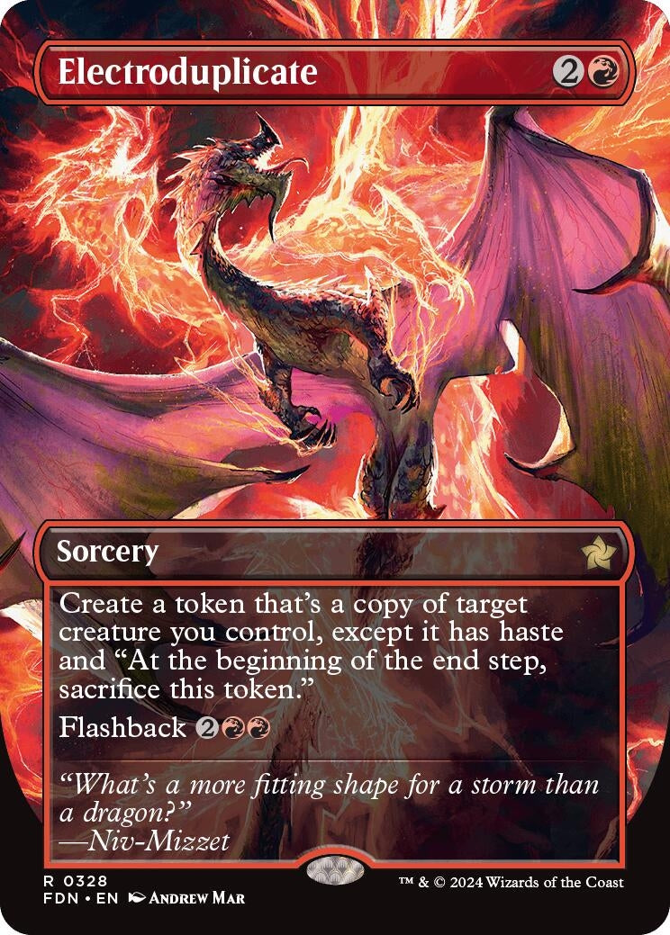 Image for Electroduplicate (Borderless) (328) (FDN) - Magic: The Gathering