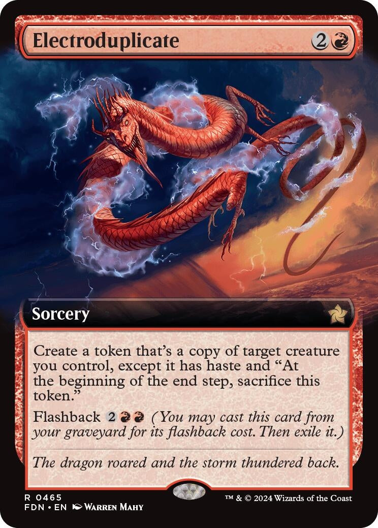 Image for Electroduplicate (Extended Art) (465) (FDN) - Magic: The Gathering