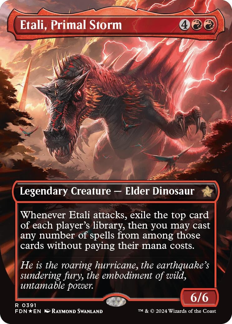 Image for Etali, Primal Storm (Borderless) (Mana Foil) (391) (FDN) - Magic: The Gathering