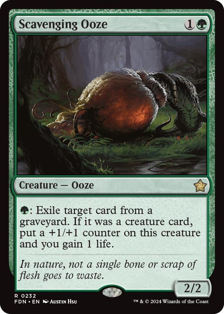 Image for Scavenging Ooze (232) (FDN) - Magic: The Gathering