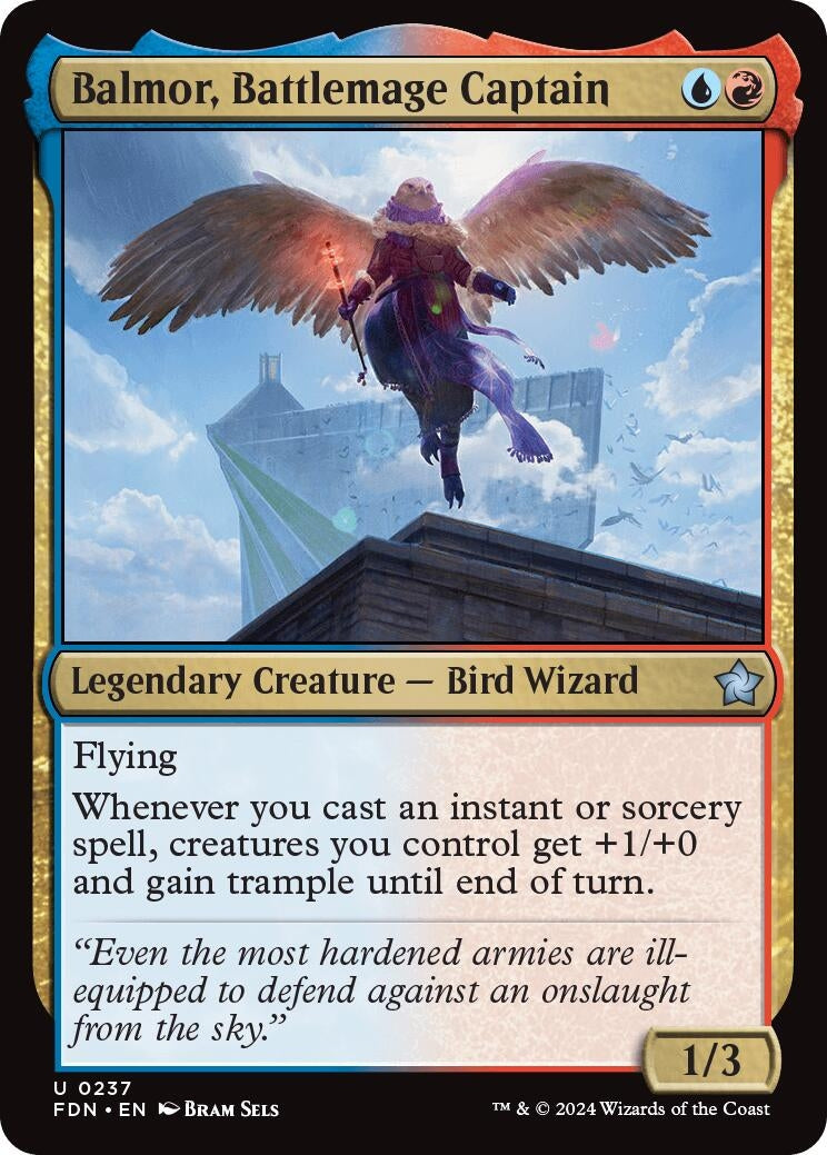 Image for Balmor, Battlemage Captain (237) (FDN) - Magic: The Gathering