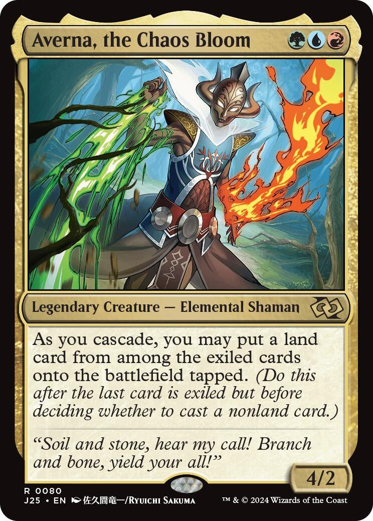 Image for Averna, the Chaos Bloom (Anime) (80) (J25) - Magic: The Gathering
